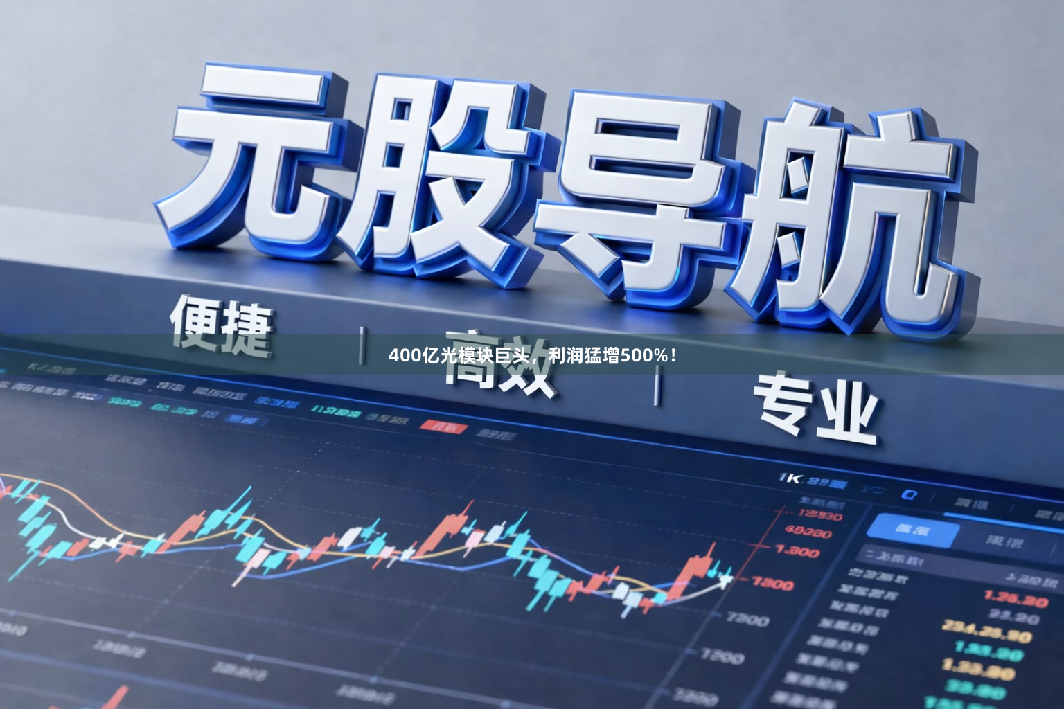 400亿光模块巨头，利润猛增500%！
