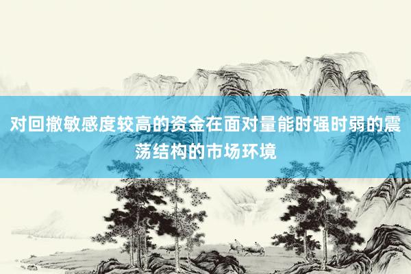 对回撤敏感度较高的资金在面对量能时强时弱的震荡结构的市场环境