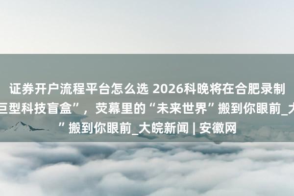 证券开户流程平台怎么选 2026科晚将在合肥录制：骆岗公园变“巨型科技盲盒”，荧幕里的“未来世界”搬到你眼前_大皖新闻 | 安徽网